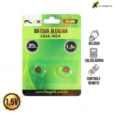 Cartela 2un Bateria Alcalina LR66/AG4 FX-LR06 X-Cell